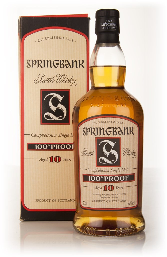 Springbank 10 Year Old 100 Proof - Early 2000s 70cl