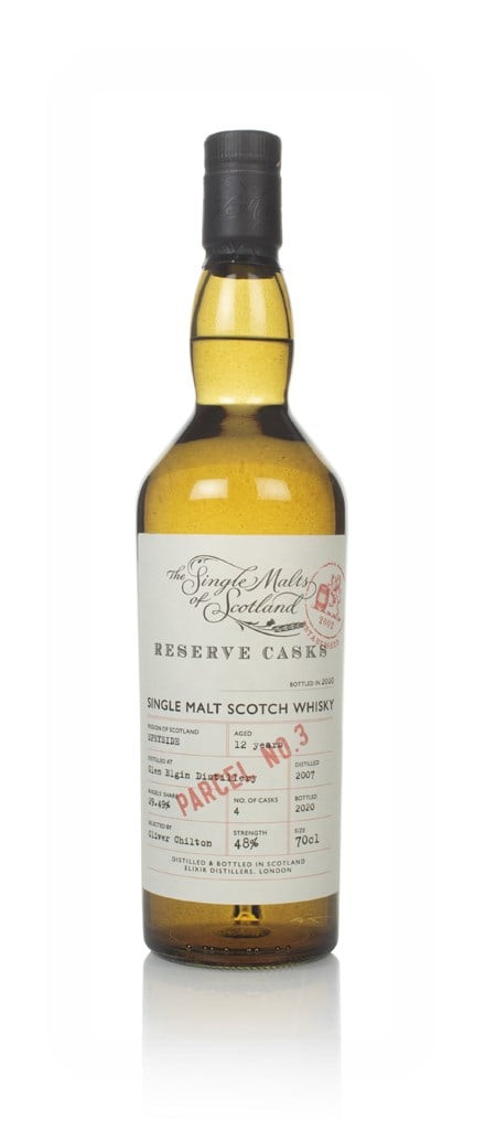 Glen Elgin 12 Years Old 2007 (Parcel No.3) - Reserve Casks (The Single Malts of Scotland) 70cl