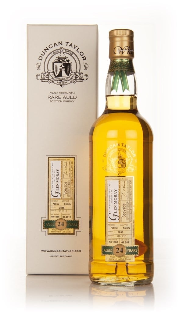 Glen Moray 24 Year Old 1986 Cask 2858 - Rare Auld (Duncan Taylor) 70cl