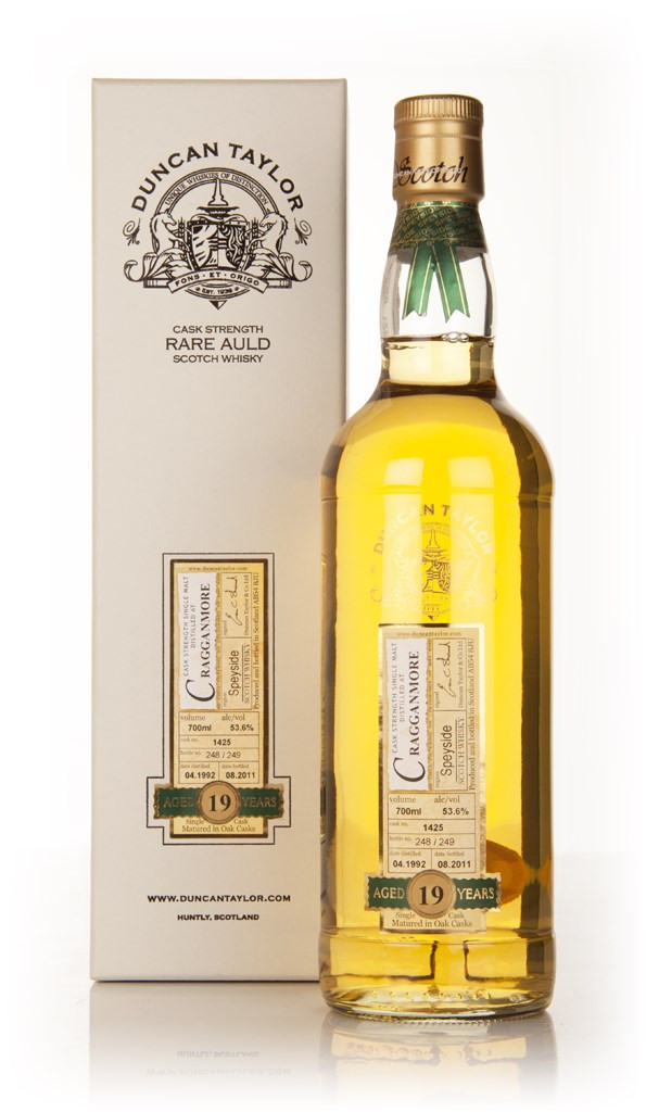 Cragganmore 19 Year Old 1992 - Rare Auld (Duncan Taylor) 70cl