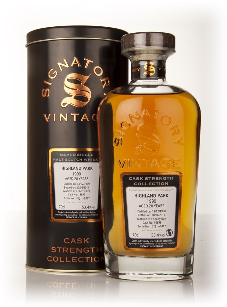 Highland Park 20 Year Old 1990 Cask 15699 - Cask Strength Collection (Signatory) 70cl