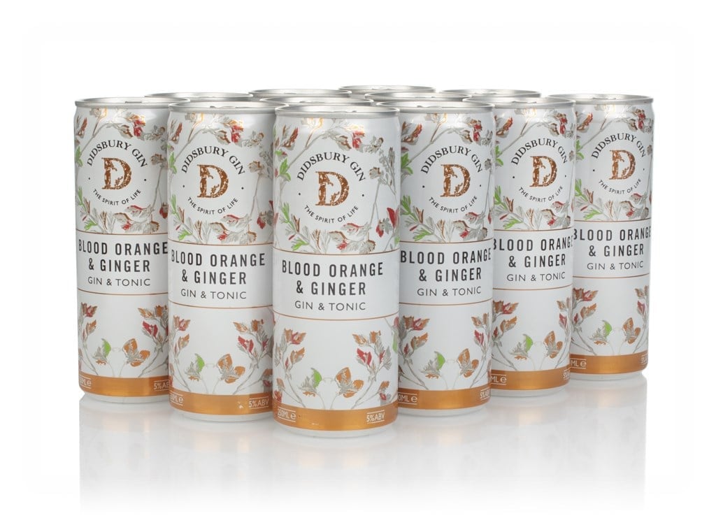 Didsbury Gin Blood Orange & Ginger Gin & Tonic (12 x 250ml) 300cl