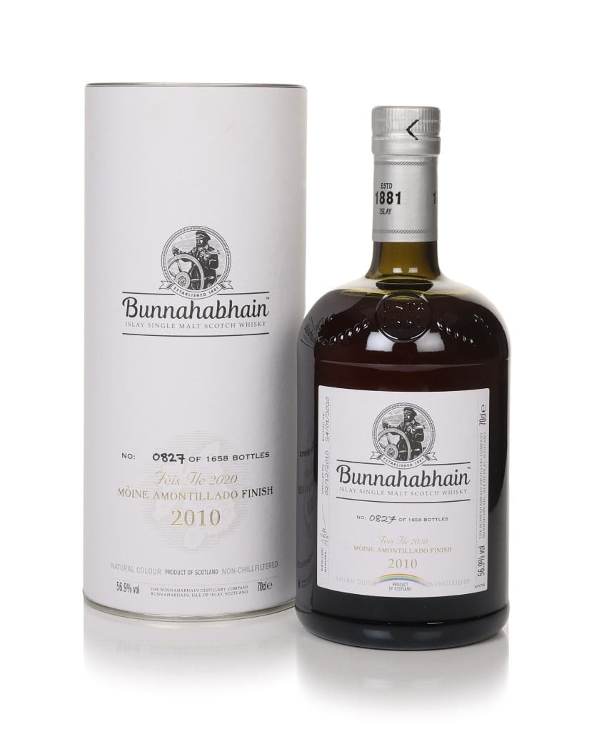 Bunnahabhain 9 Year Old 2010 Mòine Amontillado Finish - Fèis Ìle 2020 70cl