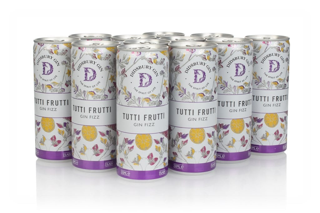 Didsbury Gin Tutti Frutti Gin Fizz (12 x 250ml) 300cl