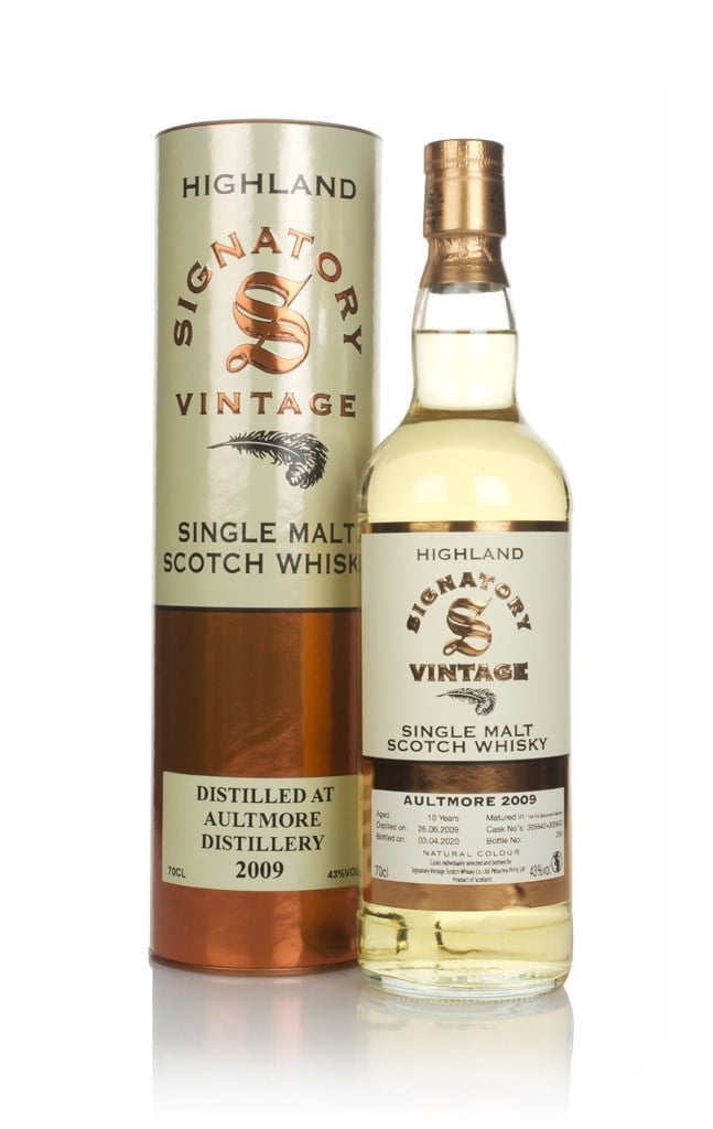 Aultmore 10 Year Old 2009 (casks 305642 & 305643) - Signatory 70cl
