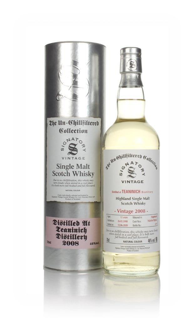 Teaninich 12 Year Old 2008 (casks 702610 & 702616) - Un-Chillfiltered Collection (Signatory) 70cl