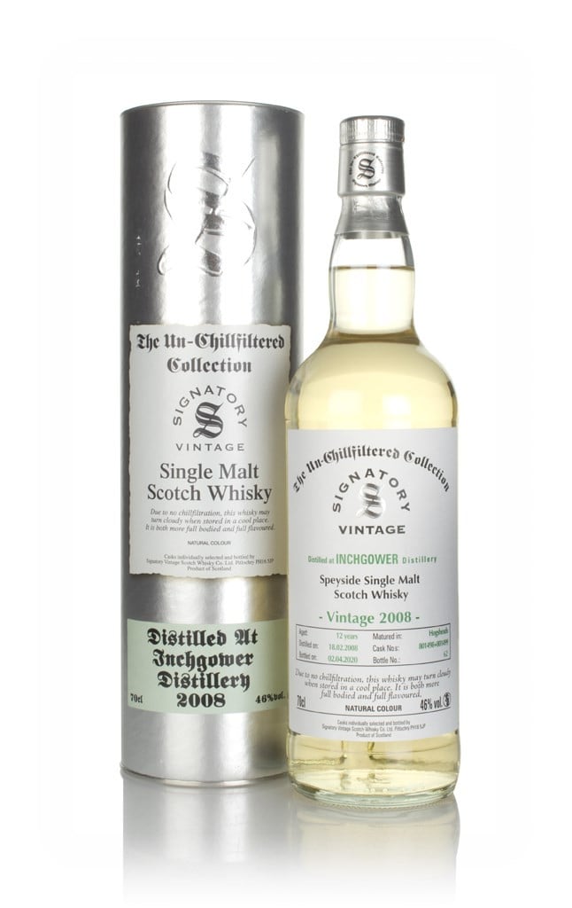 Inchgower 12 Year Old 2008 (casks 801498 & 801499) - Un-Chillfiltered Collection (Signatory) 70cl
