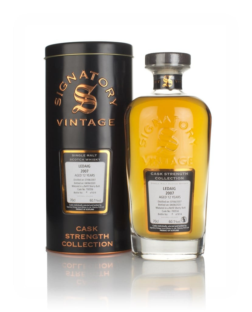 Ledaig 12 Year Old 2007 (cask 700556) - Cask Strength Collection (Signatory) 70cl