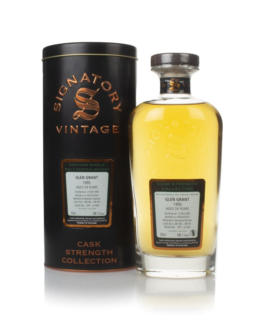 Glen Grant 24 Year Old 1995 (casks 88194 & 88195) - Cask Strength Collection (Signatory) 70cl