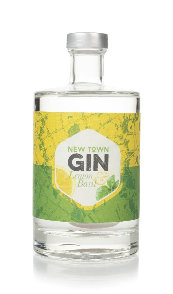 New Town Gin Lemon & Basil 50cl