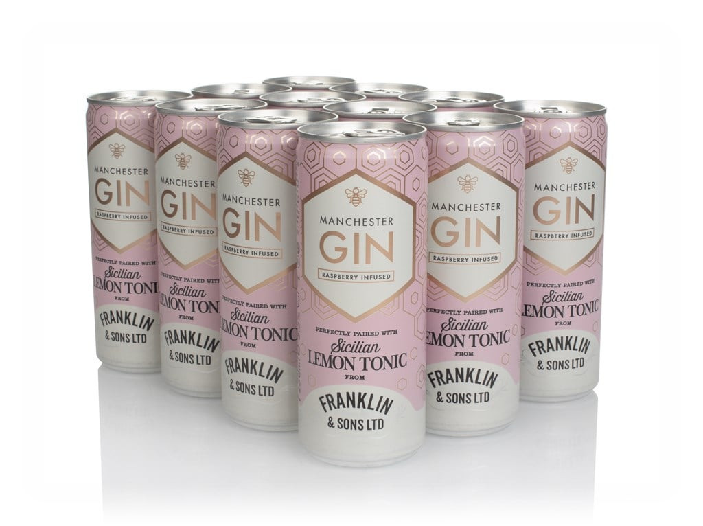 Manchester Raspberry Gin & Sicilian Lemon Tonic (12 x 250ml) 300cl