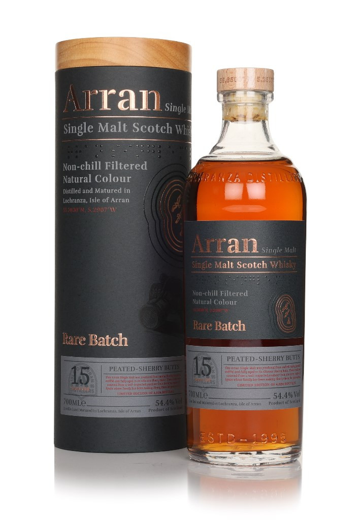 Arran 15年レアバッチ PEATED SHERRY BUTTS Arran 15 Year Old Rare Batch - Peated Sherry Butts 70cl Whisky