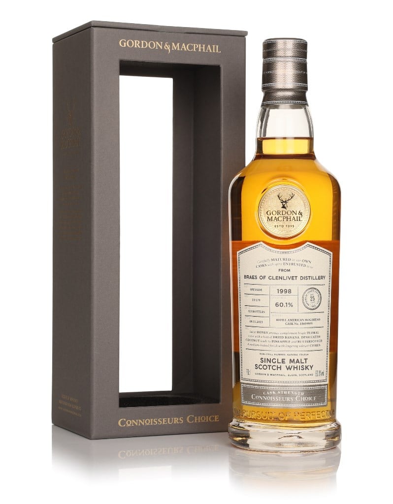 Braes of Glenlivet 25 Year Old 1998 (cask 18604801) - Connoisseurs Choice (Gordon & MacPhail) 70cl
