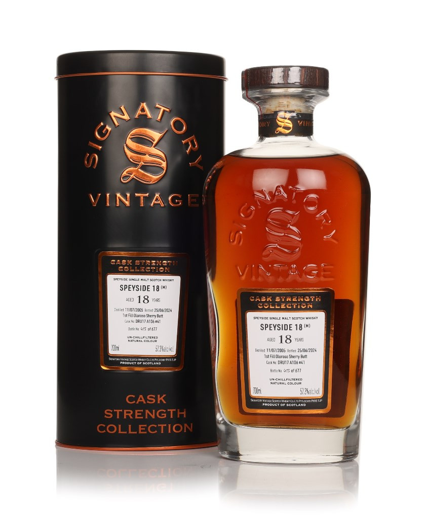 Secret Speyside 18 Year Old 2005 (cask DRU17 A106 #41) - Cask Strength Collection (Signatory) 70cl