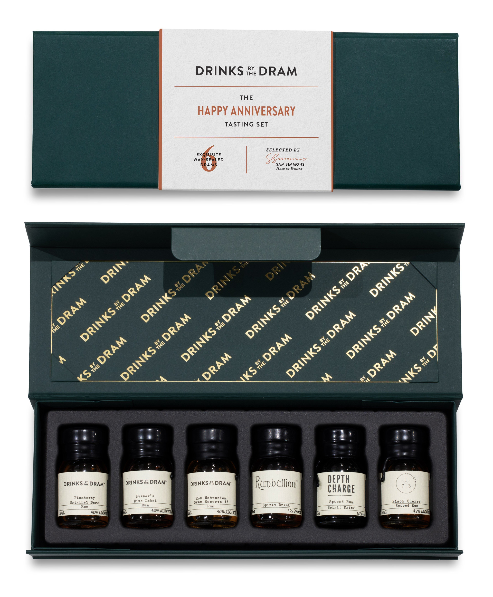 Happy Anniversary Rum Tasting Set (Green)