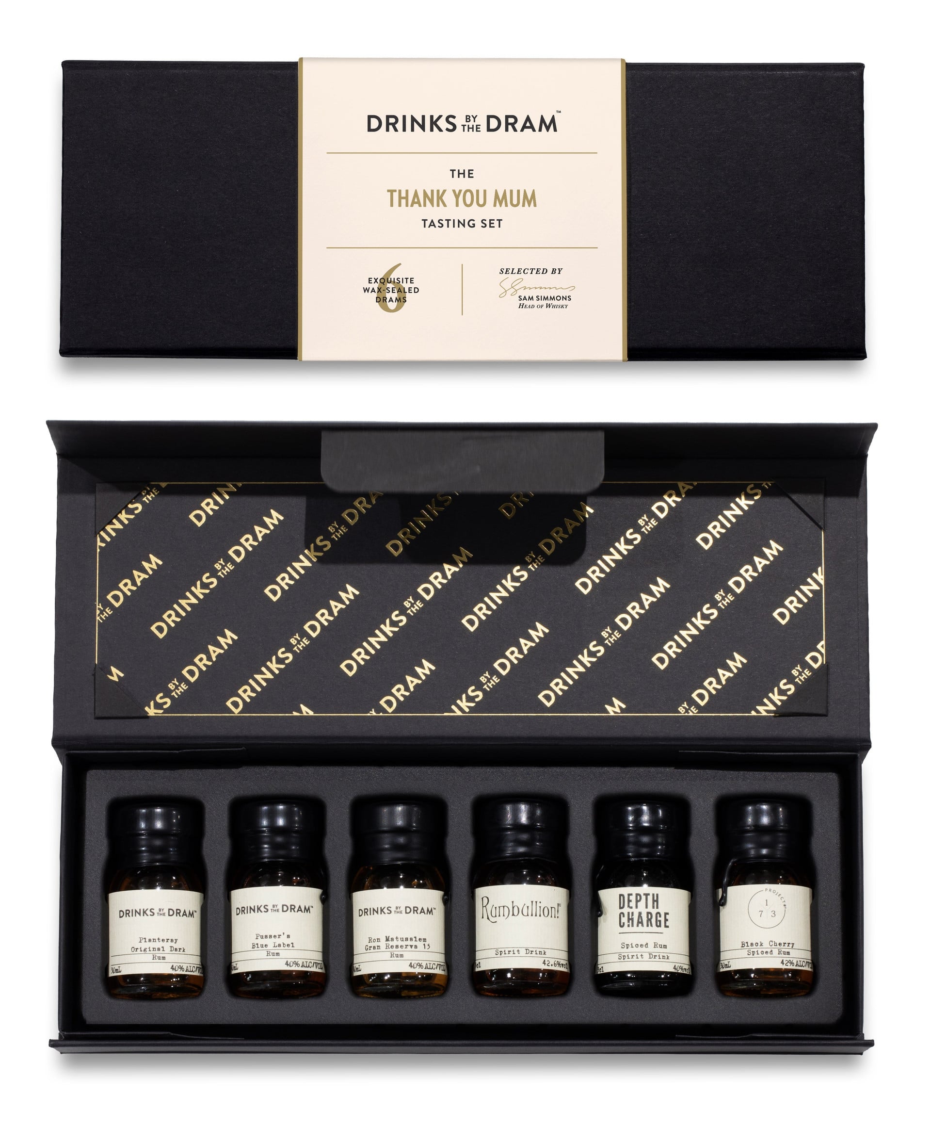 Thank You Mum Rum Tasting Set (Black)