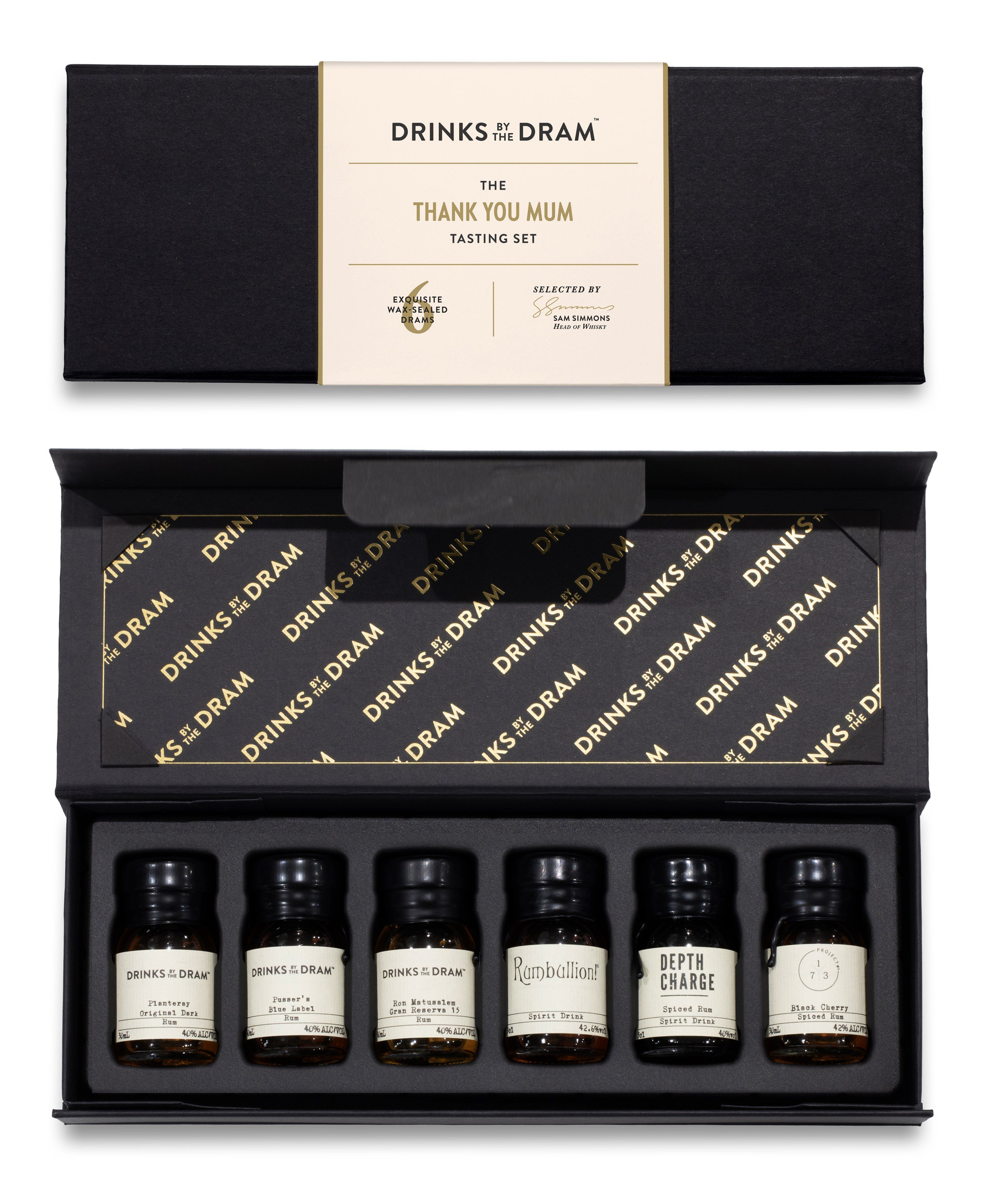 Thank You Mum Rum Tasting Set (Black)