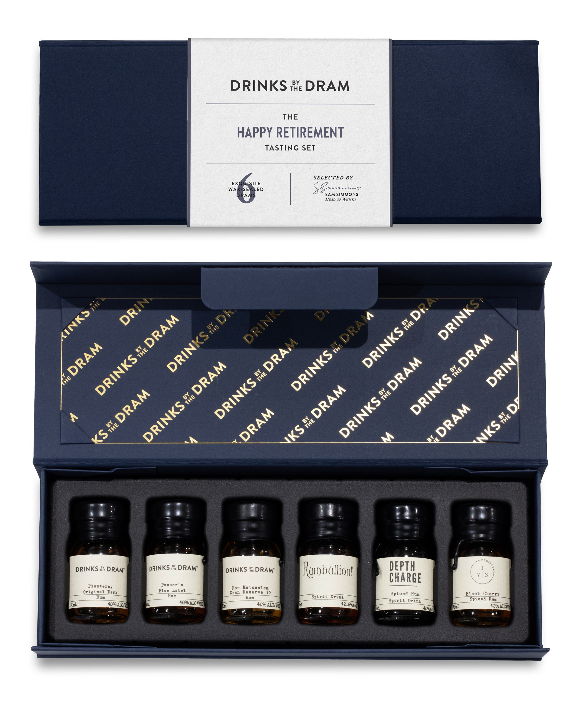 Retirement Rum Tasting Set (Blue) 18cl