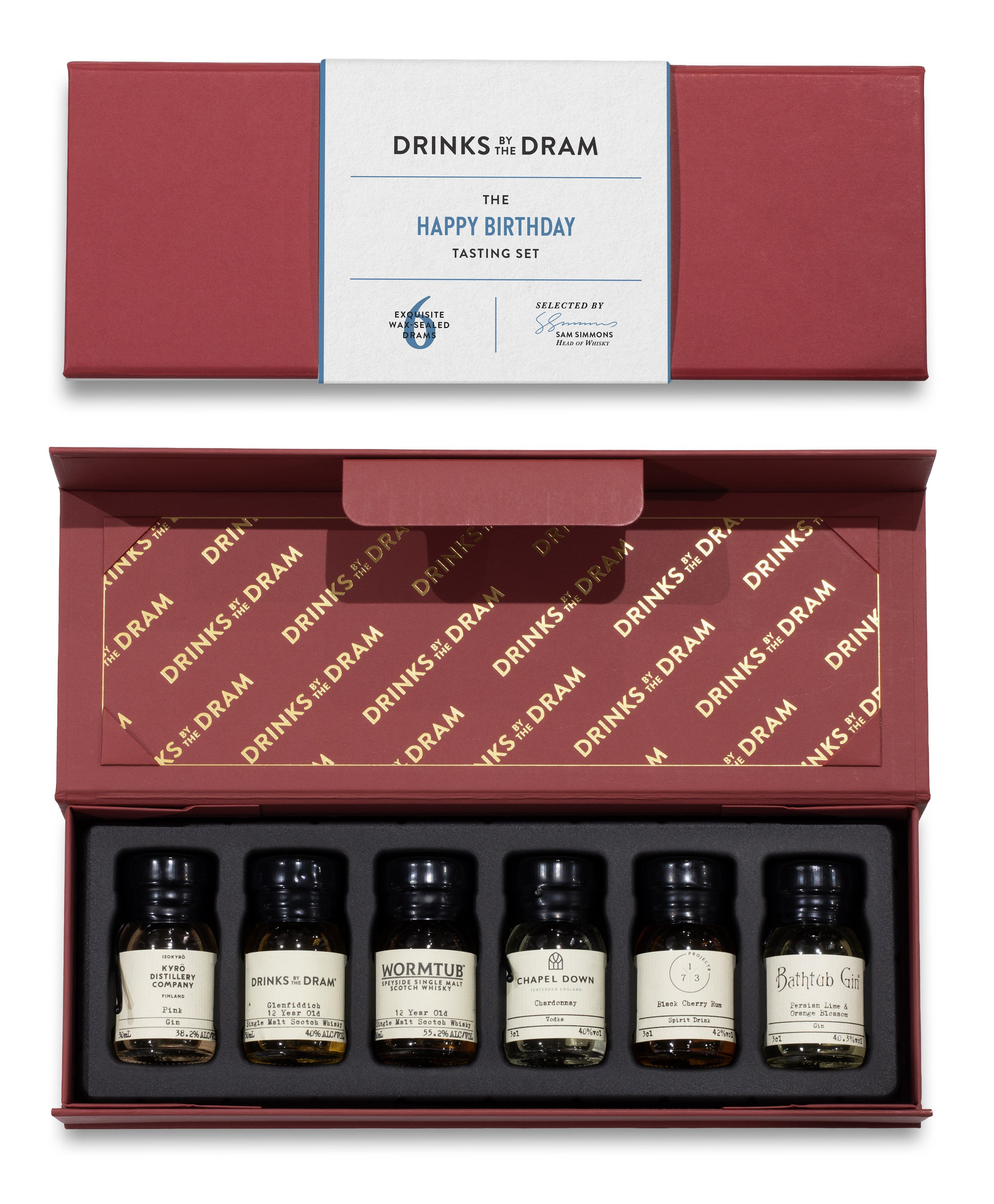 Happy Birthday Mixed Spirits Set (Red)