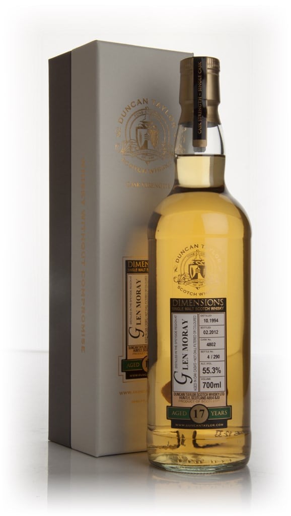 Glen Moray 17 Year Old 1994 (cask 4802) - Dimensions (Duncan Taylor) 70cl