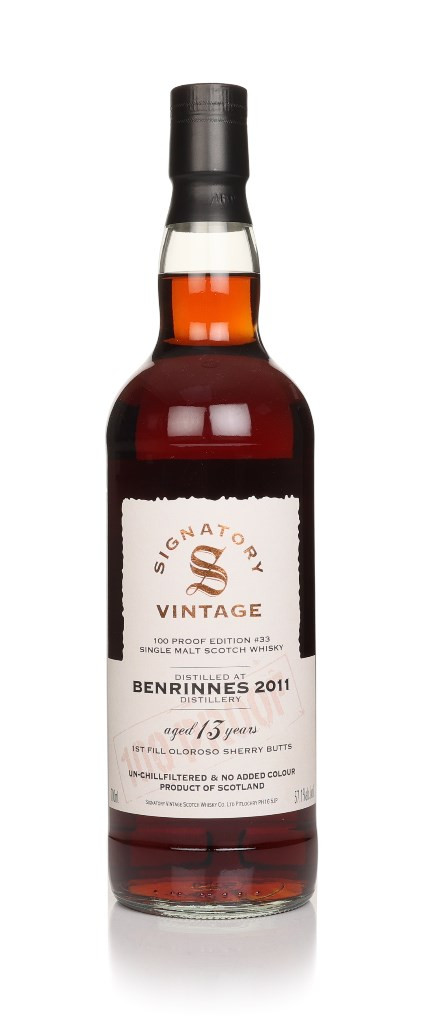 Benrinnes 13 Year Old 2011 - 100 Proof Edition #33 (Signatory) 70cl