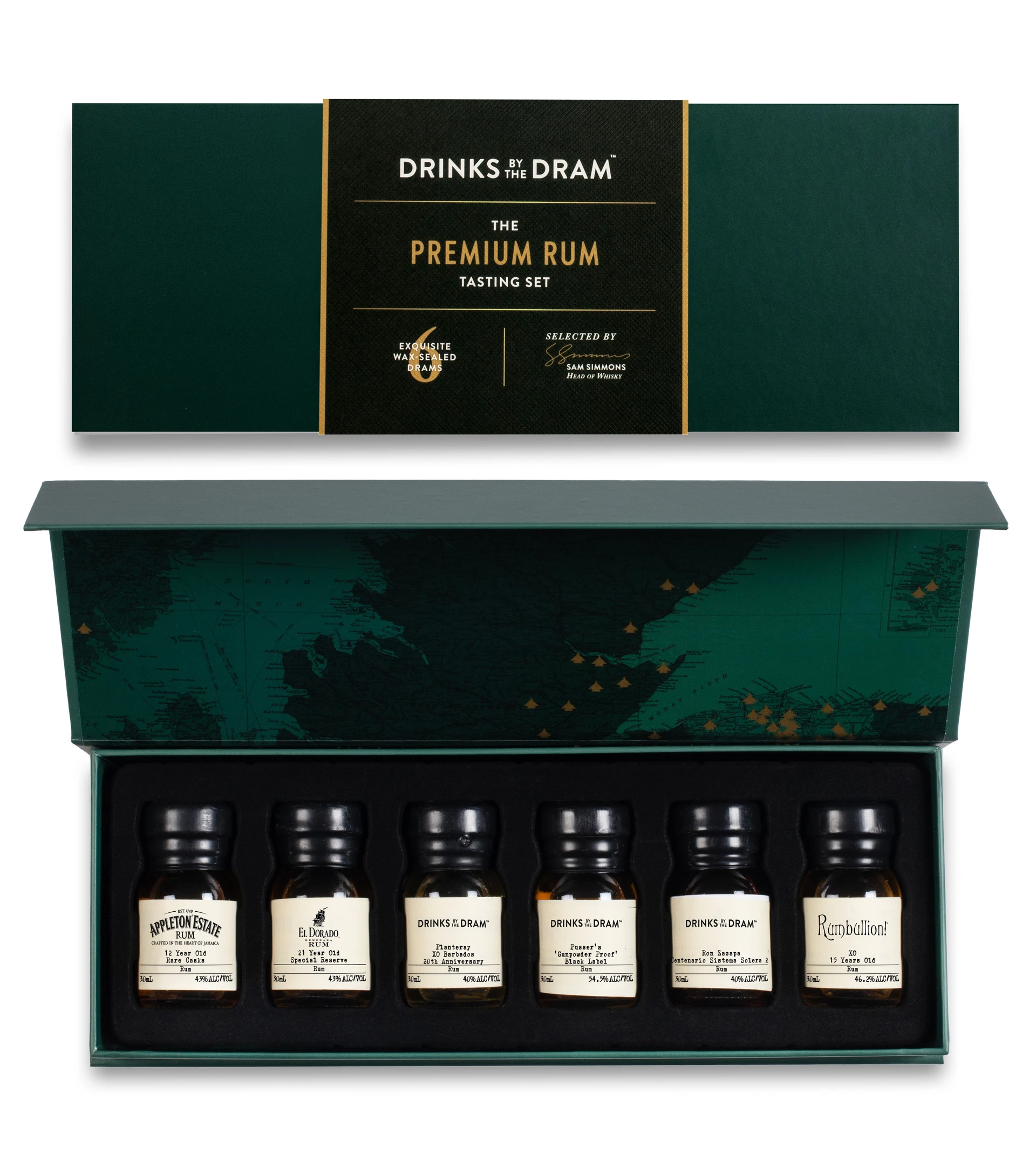 The Premium Rum 6 Dram Tasting Set