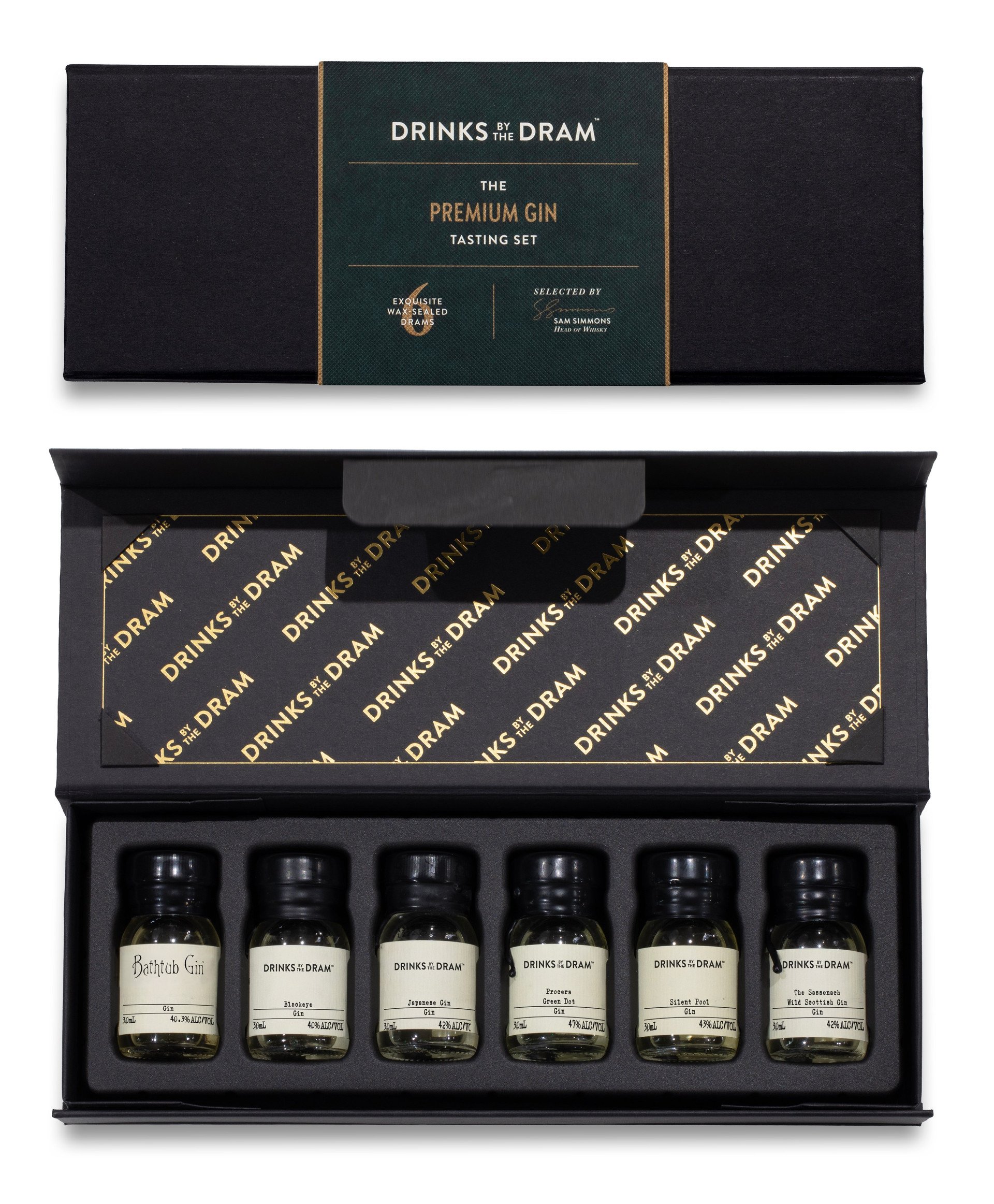The Premium Gin 6 Dram Tasting Set 18cl