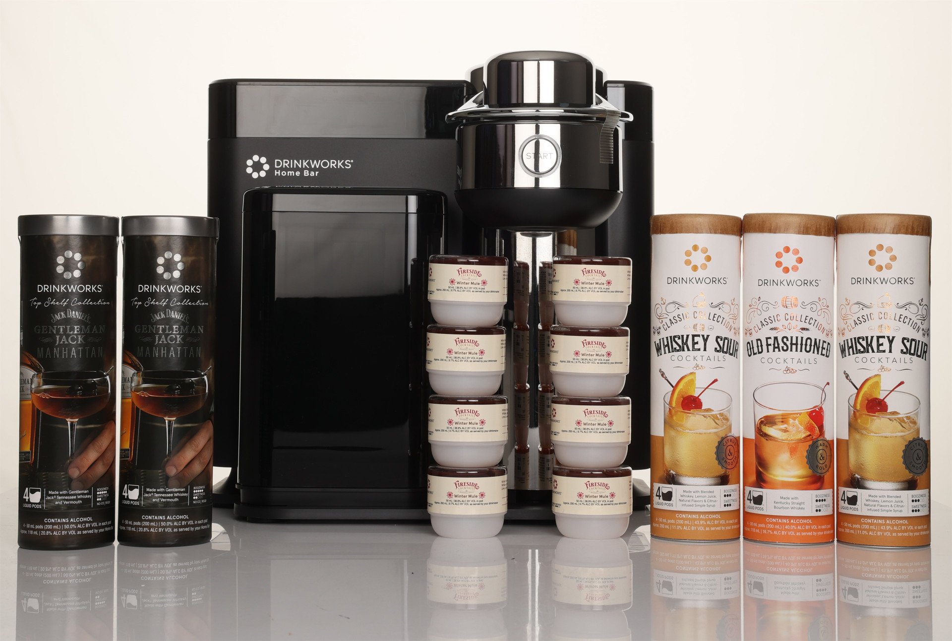 Drinkworks Whisky Cocktails Bundle (£99 worth of pods and a free machine worth over £400) 140cl