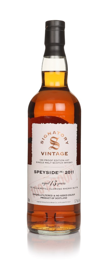 Speyside (M) 13 Year Old 2011 - 100 Proof Edition #27 (Signatory)