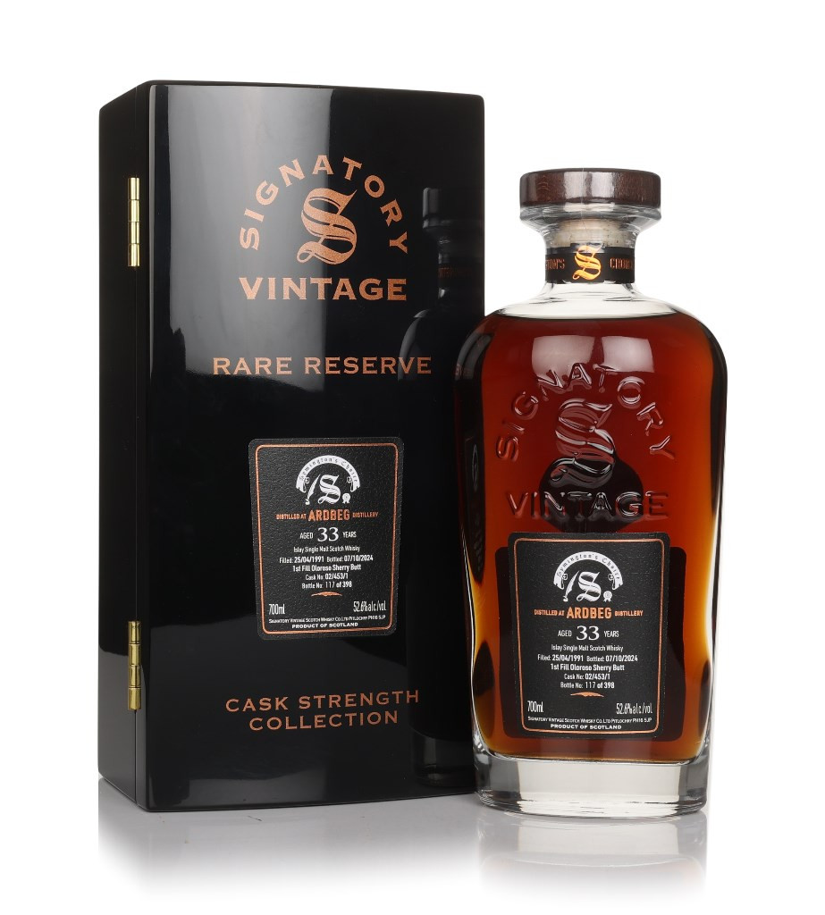 Ardbeg 33 Year Old 1991 (cask 02/453/1) - Cask Strength Collection Rare Reserve (Signatory) 70cl