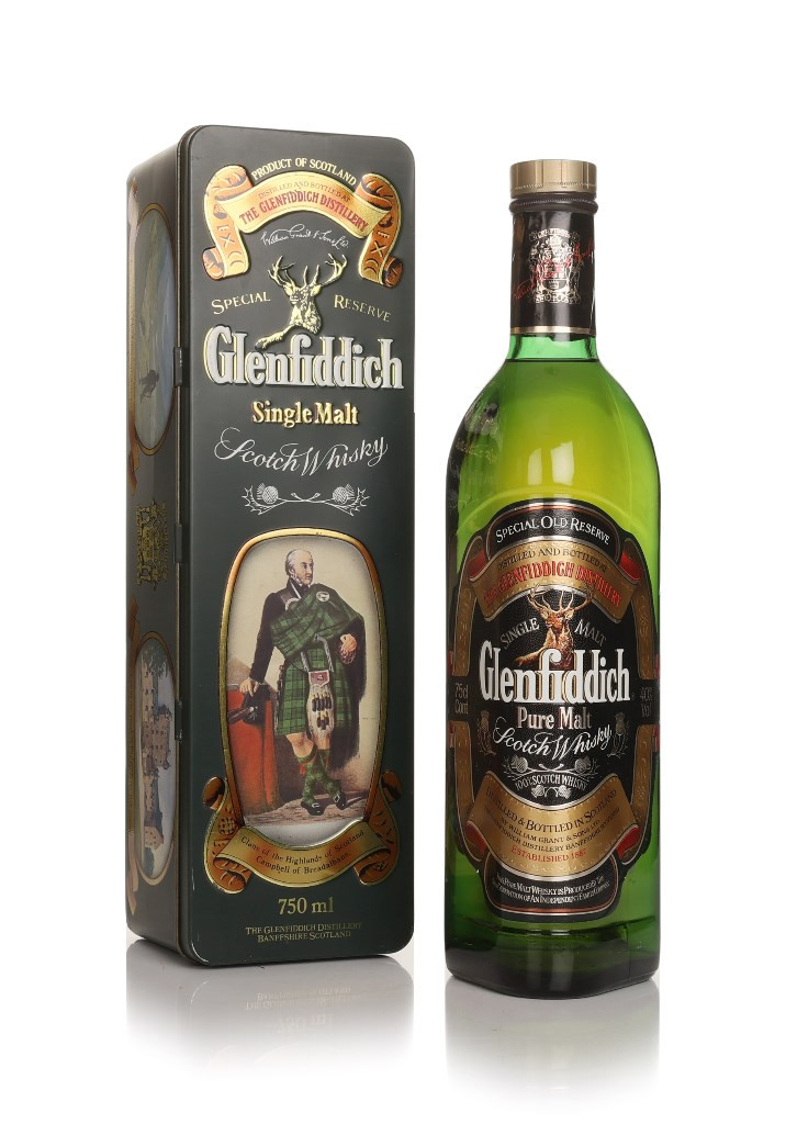 Glenfiddich Pure Malt - Clans of the Highlands (Clan Campbell) - 1980s 75cl