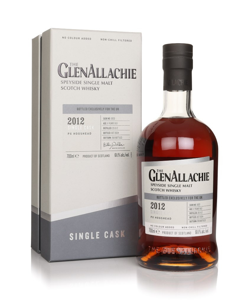 GlenAllachie 11 Year Old 2012 (cask 3033) - PX Hogshead