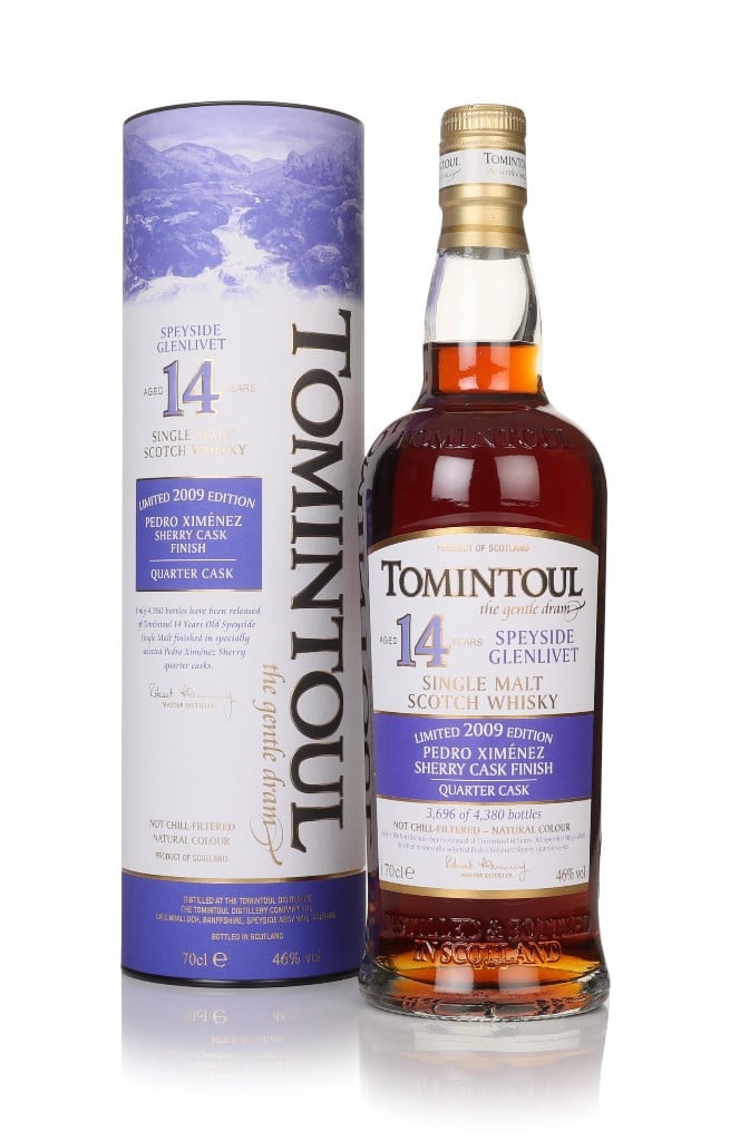 Tomintoul 14 Year Old 2009 PX Sherry Quarter Cask Finish 70cl