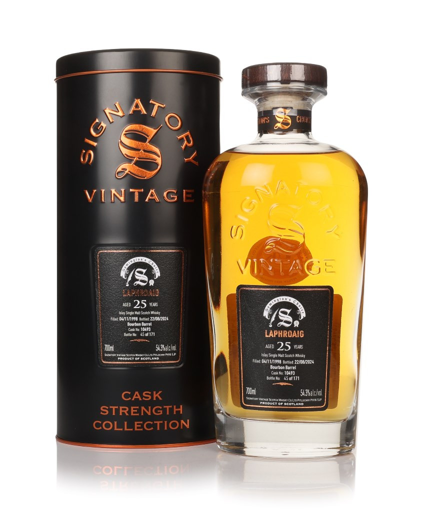 Laphroaig 25 Year Old 1998 (cask 10493) - Cask Strength Collection (Signatory) 70cl
