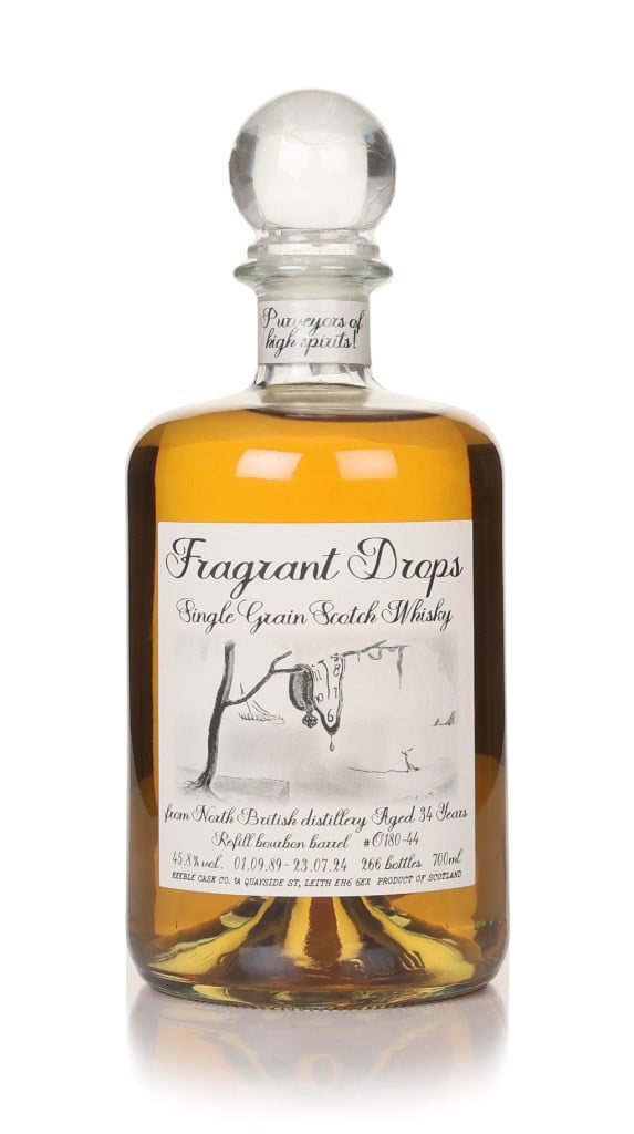 North British 34 Year Old 1989 Bourbon Barrel (cask O180-44) - Fragrant Drops (Keeble Cask Company) 70cl