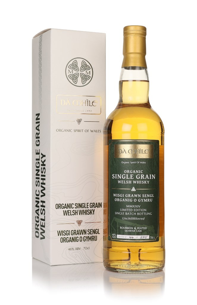 Dà Mhìle Organic Single Grain - Bourbon & Peated Quarter Cask 70cl