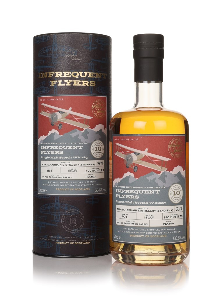 Bunnahabhain (Staoisha) 10 Year Old 2013 (cask 901) - Infrequent Flyers (Alistair Walker) 70cl