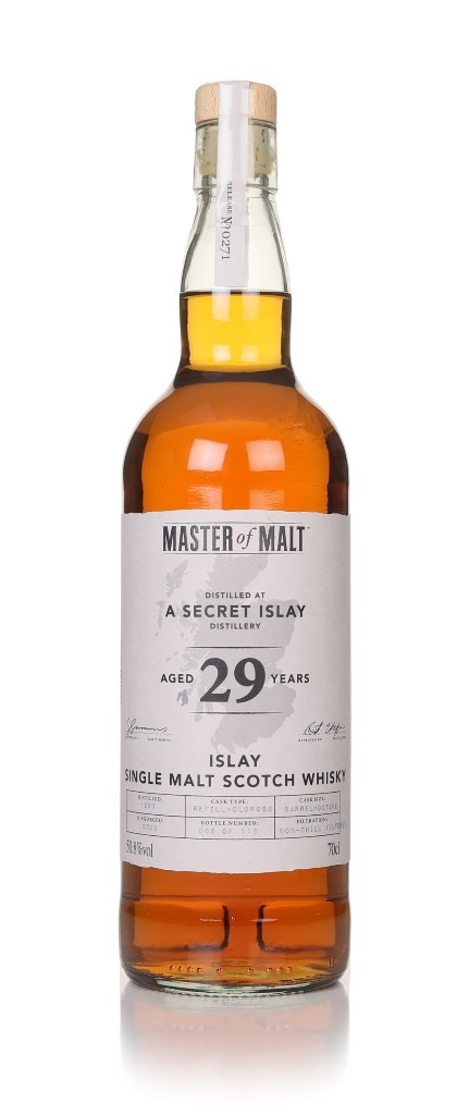 A Secret Islay Distillery 29 Year Old 1993 (Master of Malt) 70cl