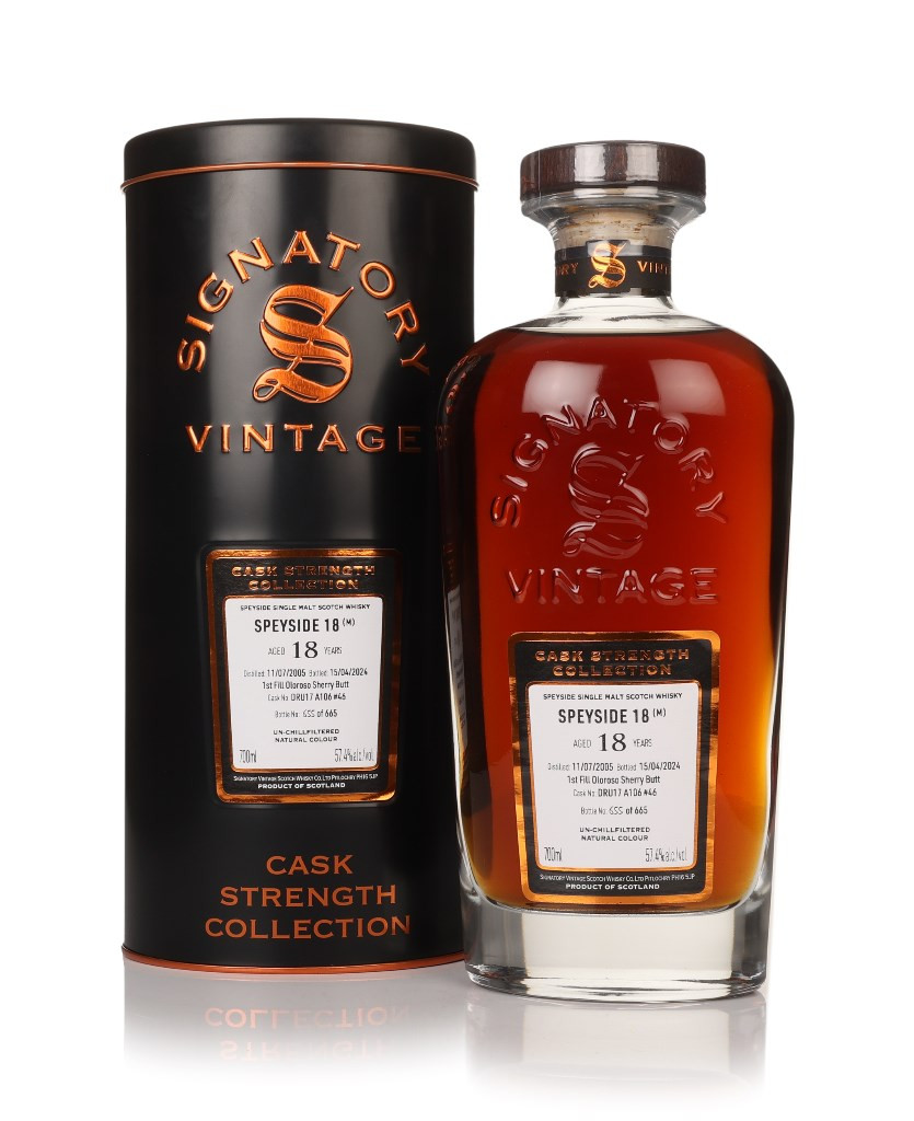 Secret Speyside 18 Year Old 2005 (cask DRU17 A106 #46) - Cask Strength Collection (Signatory) 70cl