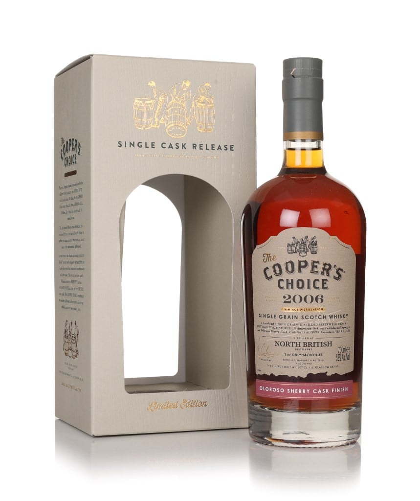 North British 17 Year Old 2006 (cask 4358) - The Cooper's Choice (The Vintage Malt Whisky Co.) 70cl