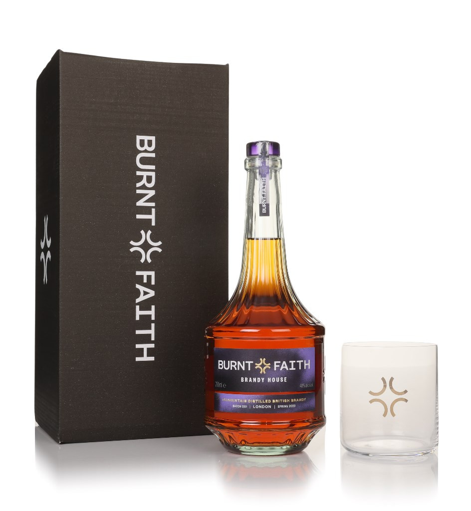 Burnt Faith Brandy Batch 001 Gift Pack with Glass 70cl