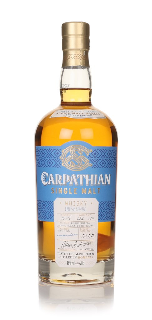 Carpathian Single Malt Commandaria Cask Finish - Greek & Cypriot Wine Cask Collection 70cl