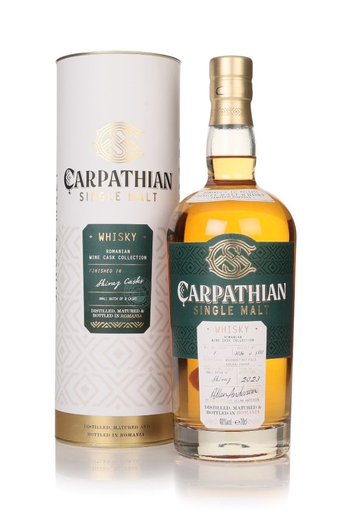 Carpathian Single Malt Shiraz Cask Finish - Romanian Wine Cask Collection 70cl