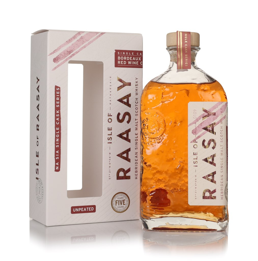 Isle of Raasay 5 Year Old Na Sia Single Cask Series - Unpeated Bordeaux Red Wine 70cl