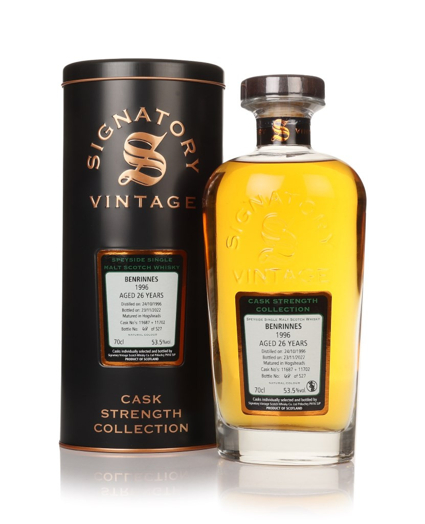 Benrinnes 26 Year Old 1996 (cask 11687 & 11702) - Cask Strength Collection (Signatory) 70cl