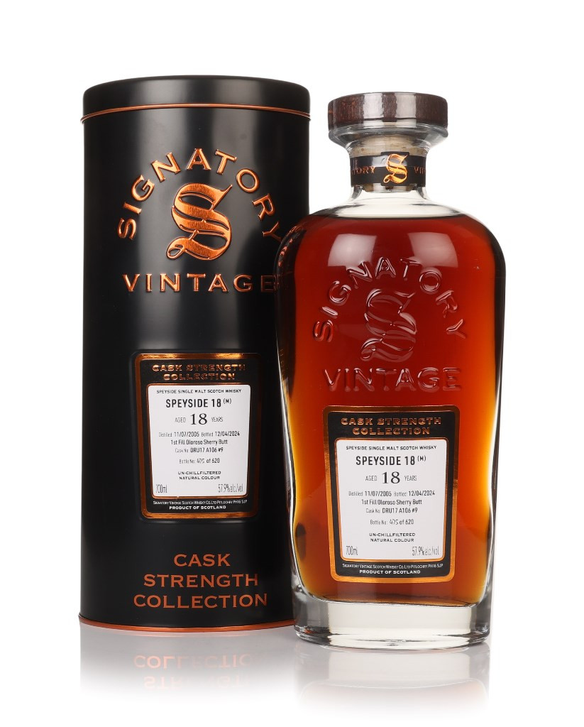 Secret Speyside 18 Year Old 2005 (cask DRU17 A106 #9) - Cask Strength Collection (Signatory) 70cl