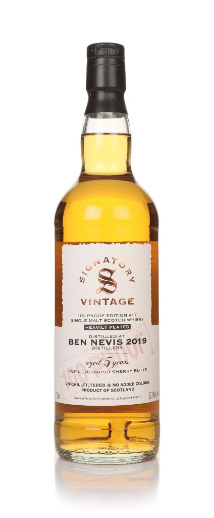 Ben Nevis 5 Year Old 2019 - 100 Proof Edition #17 (Signatory) 70cl