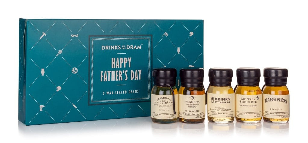 Father's Day 5 Dram Whisky Tasting Set (Green Pattern)