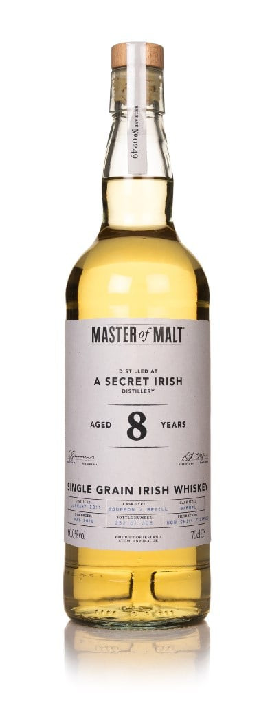 Secret Irish Grain 8 Year Old 2011 (Master of Malt) 70cl