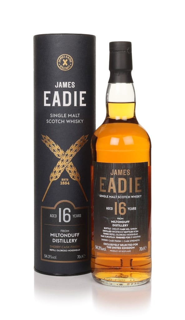 Miltonduff 16 Year Old 2007 (cask 369684) - James Eadie 70cl